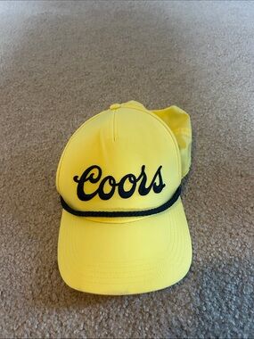 American Needle Yellow Coors Rope-Trim Trucker Hat